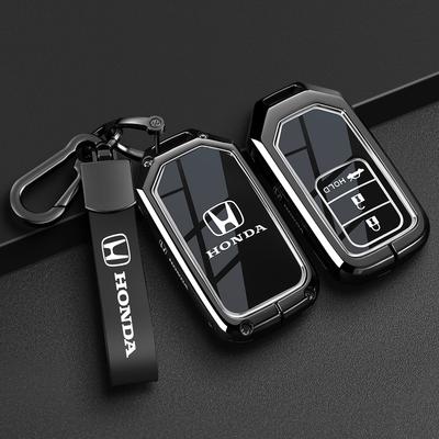 Styling Black TPU Car Key Case Cover Black Protect Shell Bag For Vezel City Civic Jazz BRV BR-V HRV Keyless Accessories