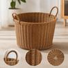 Laundry Basket Bin with Handles Organizer Hamper Pp Material Modern Elegant Design Suitable for