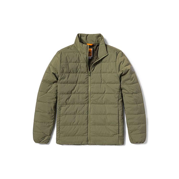 Timberland Veste d'extérieur chaude matelassée imperméable trois-en-un pour hommes Vestes Vert A69RN-U31