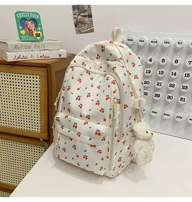 

Милый рюкзак для девочек, модный школьный рюкзак большой вместимости, студенческий школьный рюкзак, портативная дорожная сумка для хранения для детей, пляжная сумка