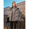 Women's Short Detachable Hood Puffer Down Jacket