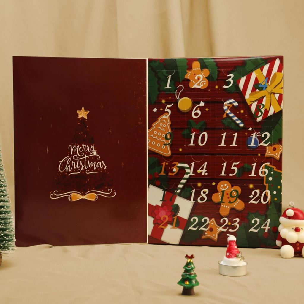 Christmas Advent Filling Box Fillable 24 Days Empty Kids Christmas Countdown Calendar for Birthdays Valentine's Day Children Men