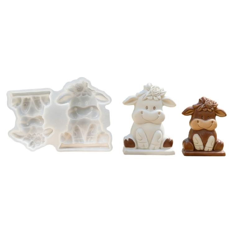 

Cow Shape Silicone Molds for Handmade Candle Soap Easy Demolding Multipurpose Animal Silicone Mould for Resin Casting 1