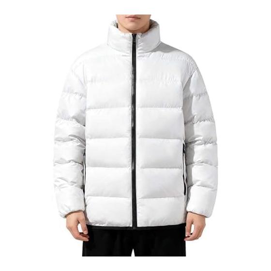 [Yezai] Down Jacket, Men s Down Coat, Large Size, Down, Cold Weather Clothes, Winter Clothes, Filled Jacket, Jacket, Winter Coat, Fleece, Thermal