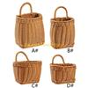 F26C Kitchen Storage Basket with Handle Hand-woven Hanging Baskets for Living Room Fruit Flower Sundries Home