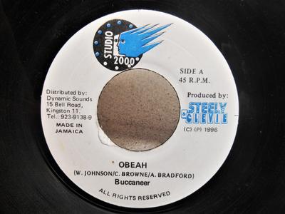 7inch Record BUCCANEER - Obeah NONE Studio 2000 1996 Jamaica Reggae, Ska & Dub Used