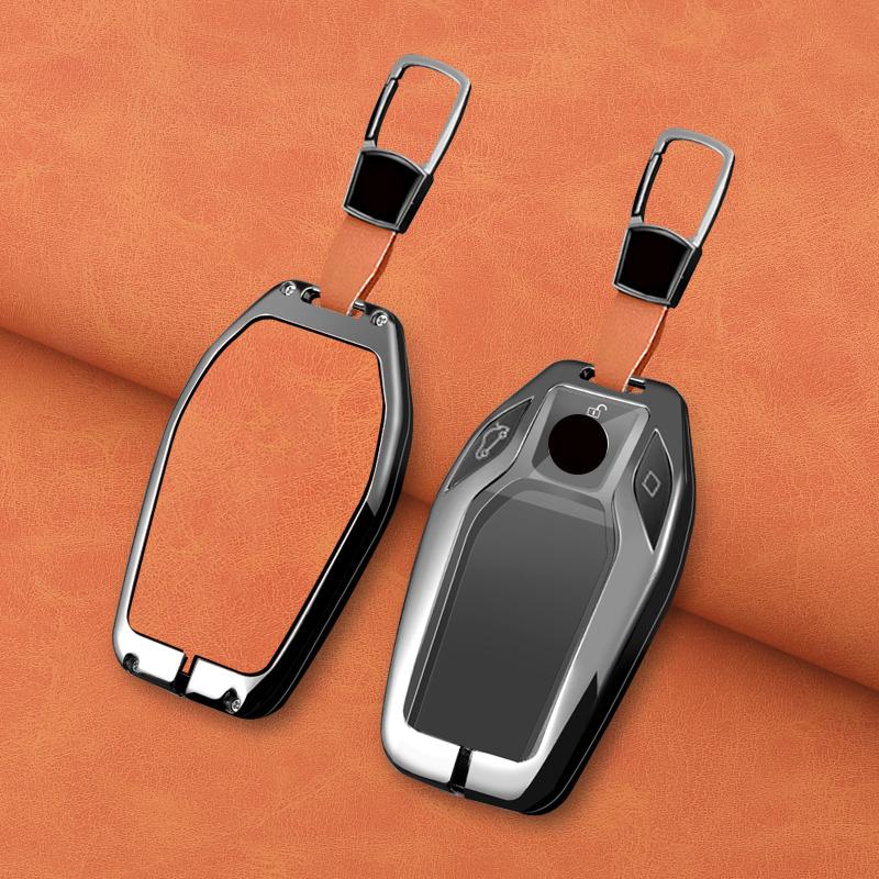 Zinc Alloy Car Key Case For Bmw G30 G12 G11 G32 G31 5 7 Series I8 I12 I15 G01 X3 X4 G02 G05 X5 G07 X7 Keychain Accessories