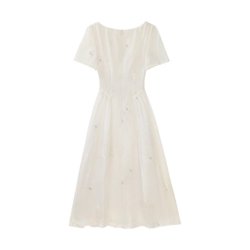 

Lu Xiangnan Qing Yan White A-Line Maxi Dress M