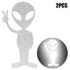 High Reflective Alien Peace Stickers Personalized Car Stickers Auto Body Rear Window Stickers Decoration Anti Scratch Decals