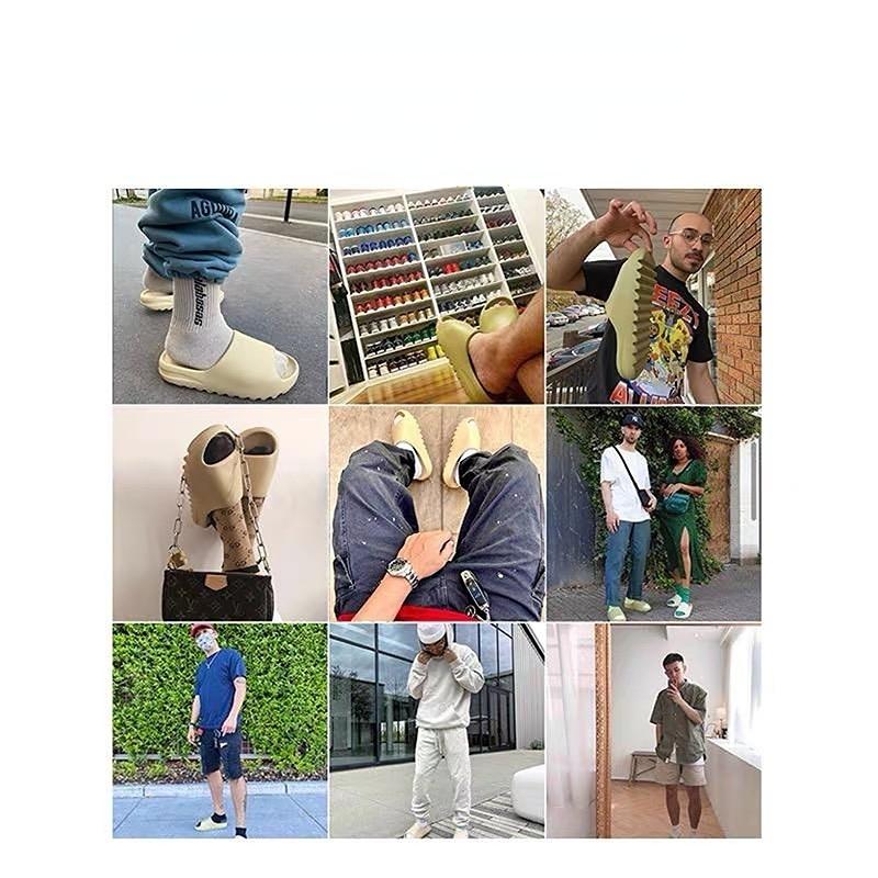 Men Summer Beach Slippers Fashion Outdoor Indoor Eva Soft Flops Male Thick Serrated Sole Anti-slip Shoes