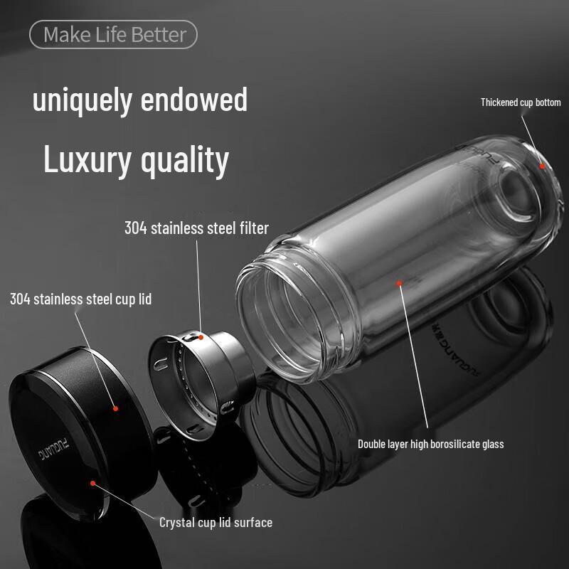 Fuguang Heat-Resistant Glass Tea Infuser Bottle