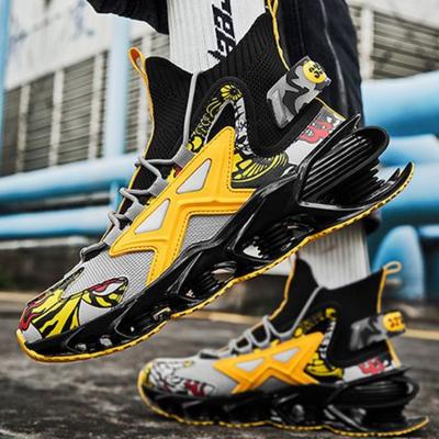 Gruba Platforma Sportowe Męskie Buty do Biegania Joggingu Bez Skóry Oryginalne Oferty Lekkie Wysokiej Jakości Męskie Sneakersy Casual
