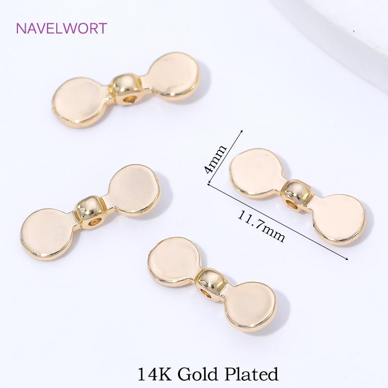 

18K Gold Plated Brass Spacer Beads,Spacer Bar For Jewelry Making,Beads Separator,DIY Bracelet Making Supplies,Necklace Findings 10 Pieces