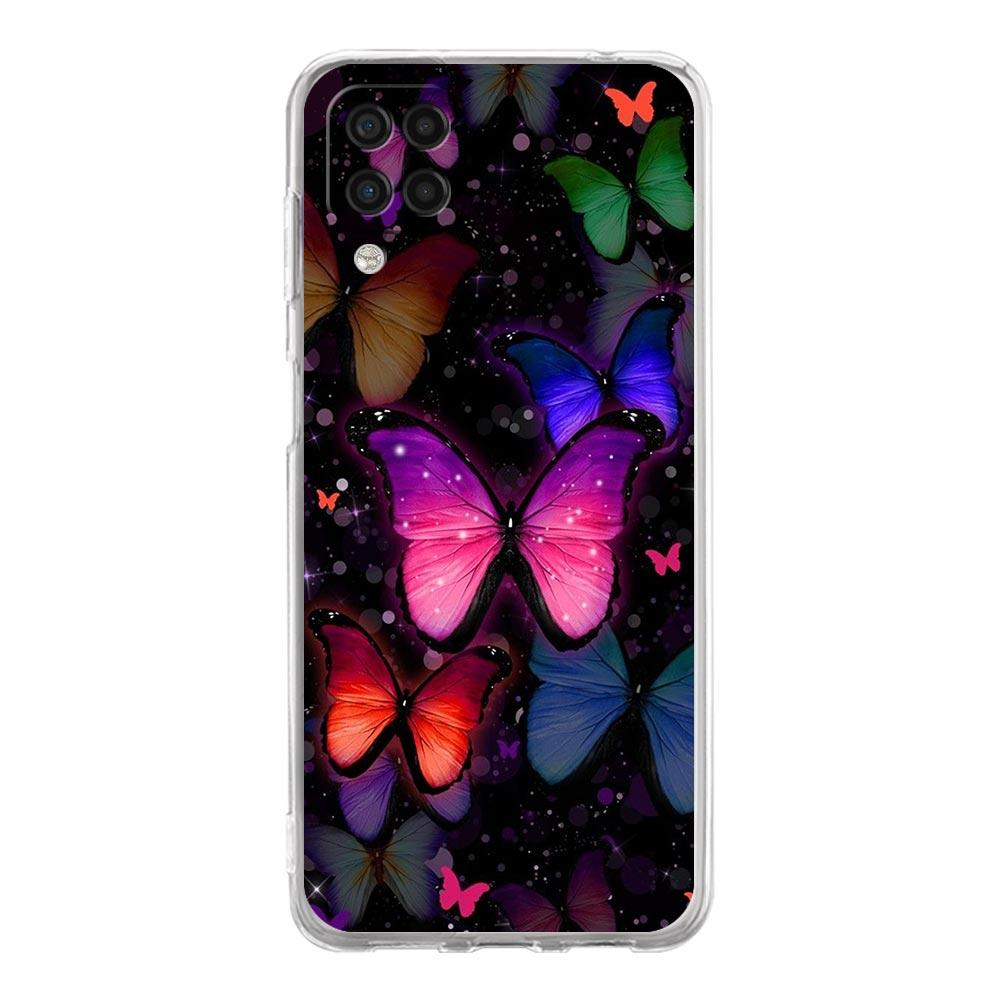 Clear Phone Case for Samsung Galaxy A13 A51 A71 A21S A12 A11 A31 A52 A41 A23 A53 A73 A32 5G A03S Soft Silicone Cover Butterfly