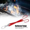 BBQ Charcoal Tongs Long Handle Aluminum Coal Clip Kitchen Grill Tongs Heat Resistant Barbecue Tool