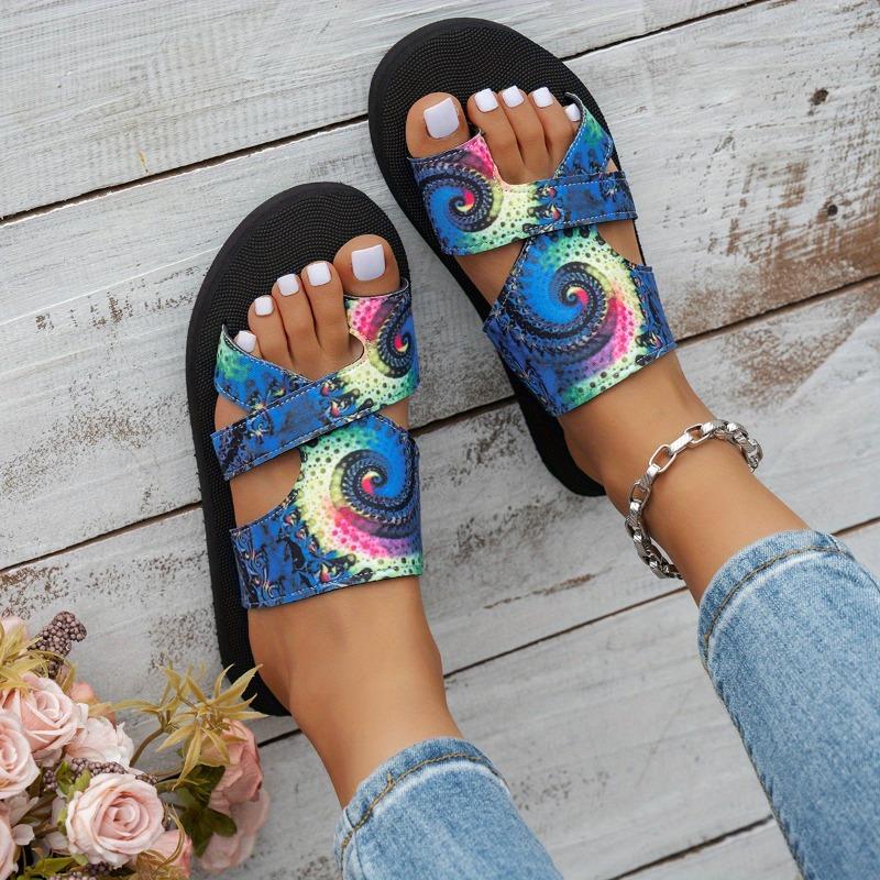 Women's Bohemian Greek Key Paisley Slip On Slippers