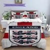 England National Football Team Pattern Bedding,Quilt Set Quilt Cover Pillowcase Home Birthday Gift(1 * duvet cover + 2 * pillowcase, without core)