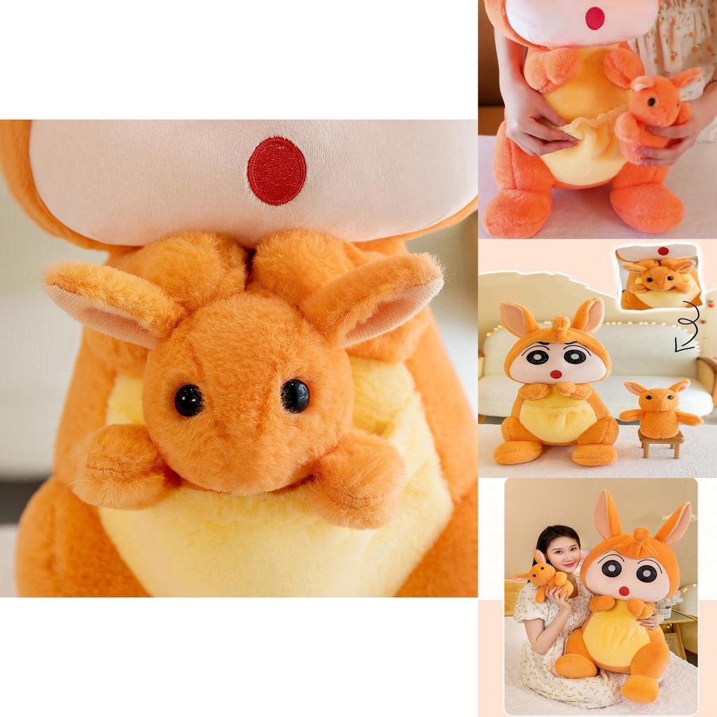 Kangaroo Stuffed Animal Doll Premium Quality Plush Ideal Birthday Gift For Girls