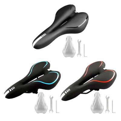 Silicone Bicycles Saddles Cycling Cushions Road Bike Saddles Pad Nonslip Bike Cushions Shock Absorption Seats Pad Enduring