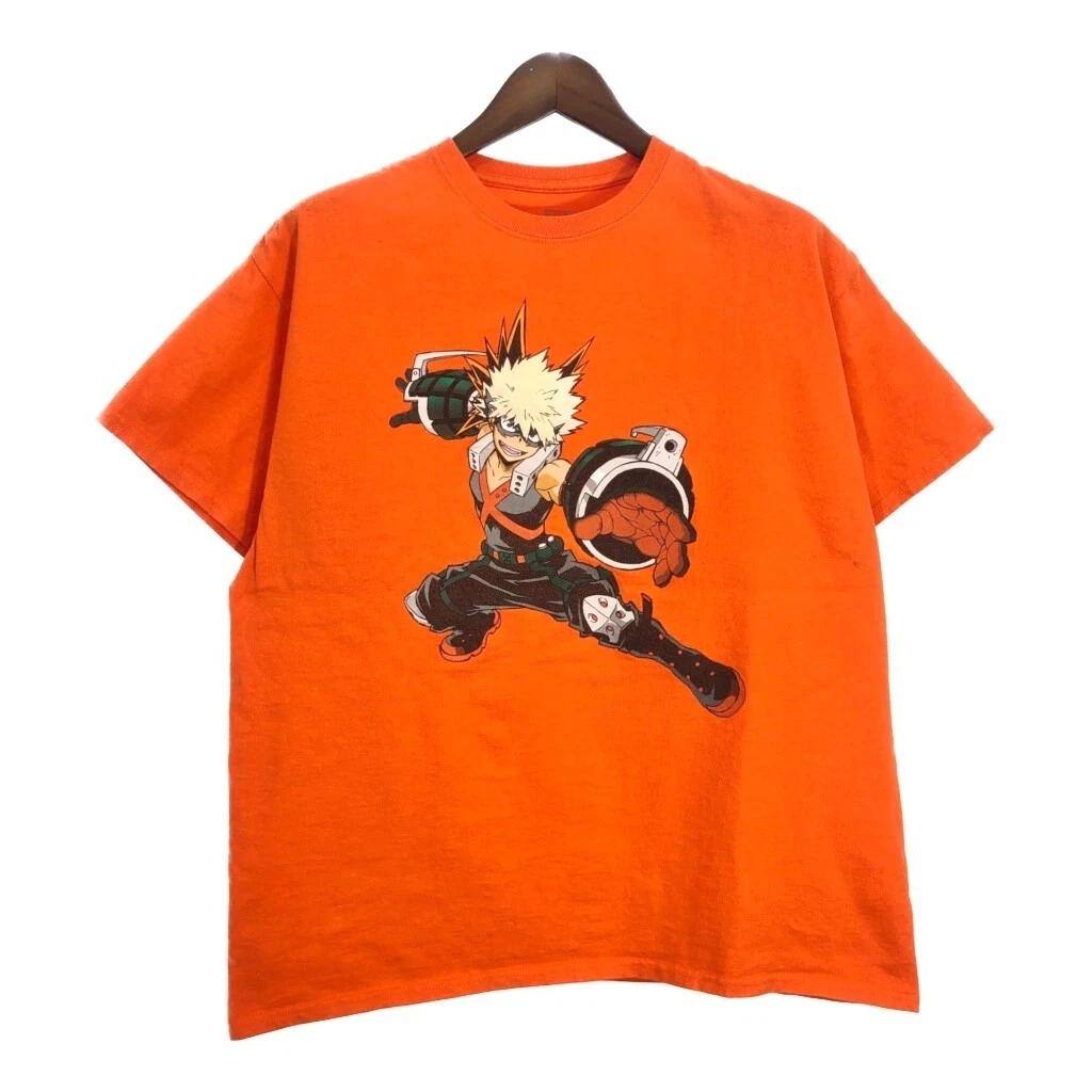 My Hero Academia Katsuki Bakugo Graphic T-Shirt XL Orange Tee XL