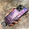 Anime Aesthetic Scenery Plating Phone Case For Iphone 16 17 Pro Max Air 16E 14 15 Plus 12 13 Mini Anti-Fall Airabag Cover