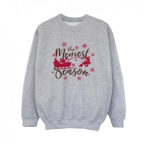 Disney Boys Mickey Mouse Sleigh Sweatshirt