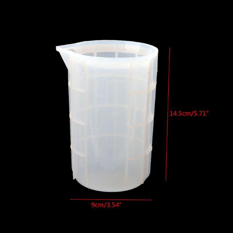 Silicone Measuring Cup DIY Resin Glue Tools Cup for Making Handmade Craft Nonstick Silicone Mixing Cups Mixing Plaster