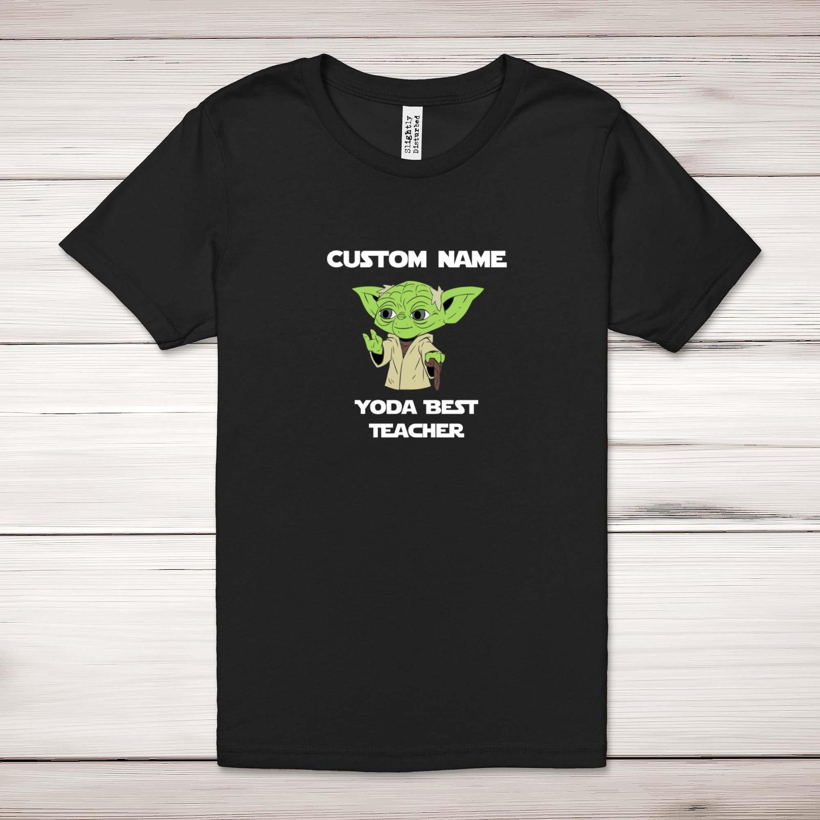 Personalised Yoda Best Teacher Adult T-Shirt S разноцветный