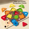 Colorful Design Wooden Peg Board Toy Wood Material Tangram Jigsaw Game Boys Girls