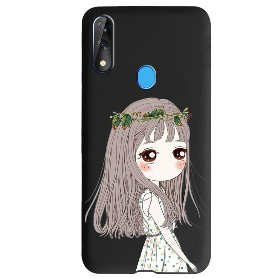 Etui do ZTE Blade V10 Modny Wzór Kwiatowy Serce Etui na Telefon do ZTE Blade V10 Vita V 10 Czarne Silikonowe Miękkie TPU Zderzak