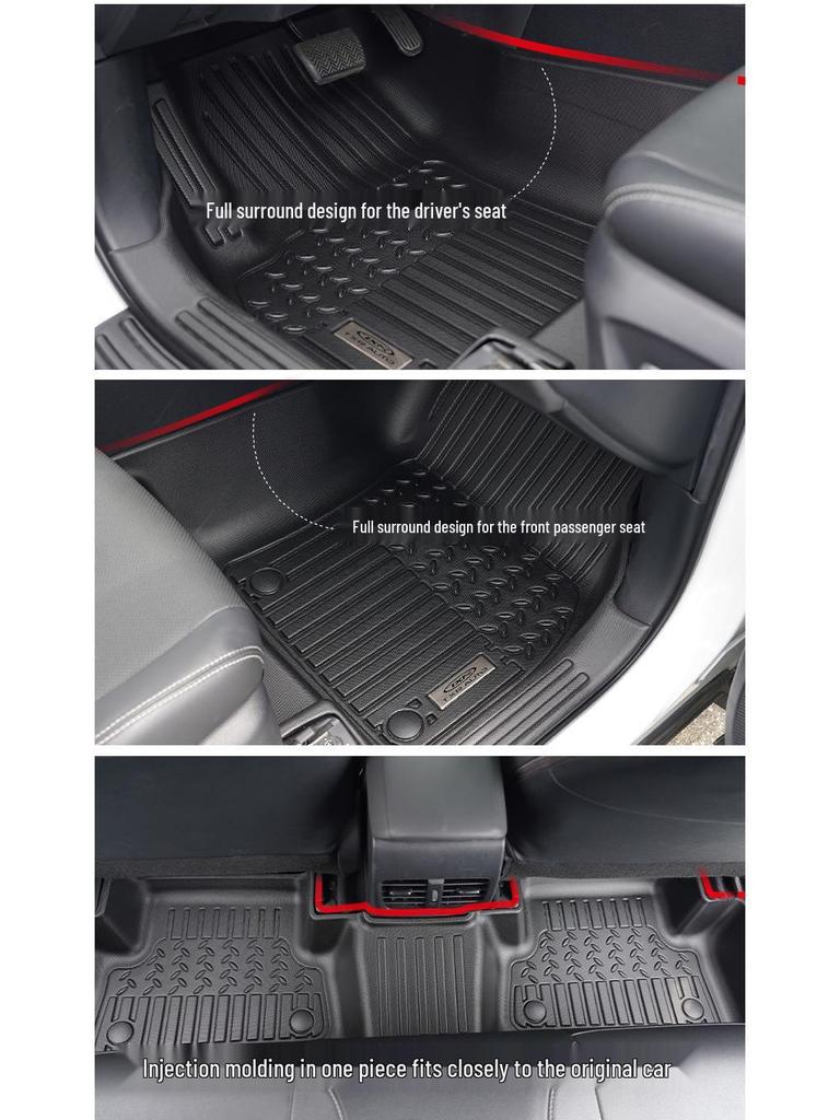 Tesla Model Y Full Surround Non-Slip Waterproof TPE Floor Mats - New 5D Design