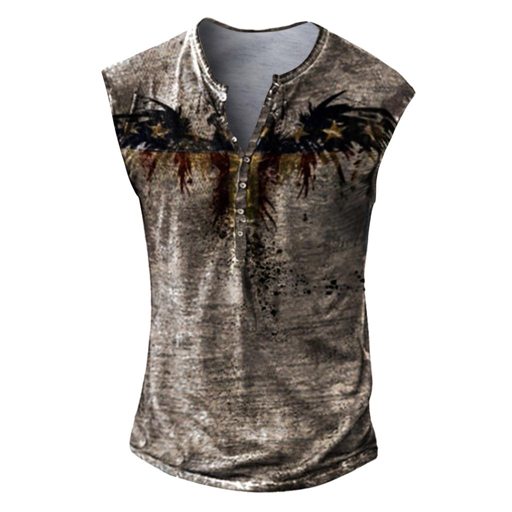 Mens Summer Surf Beach Tank Top Large Size Casual Breathable Sleeveless Top Loose Print Tank Top Man Shirt