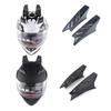 2 Pièces Cornes d'Oreilles de Casque Cornes de Casque de Moto Punk Scooter Scootor Dropship