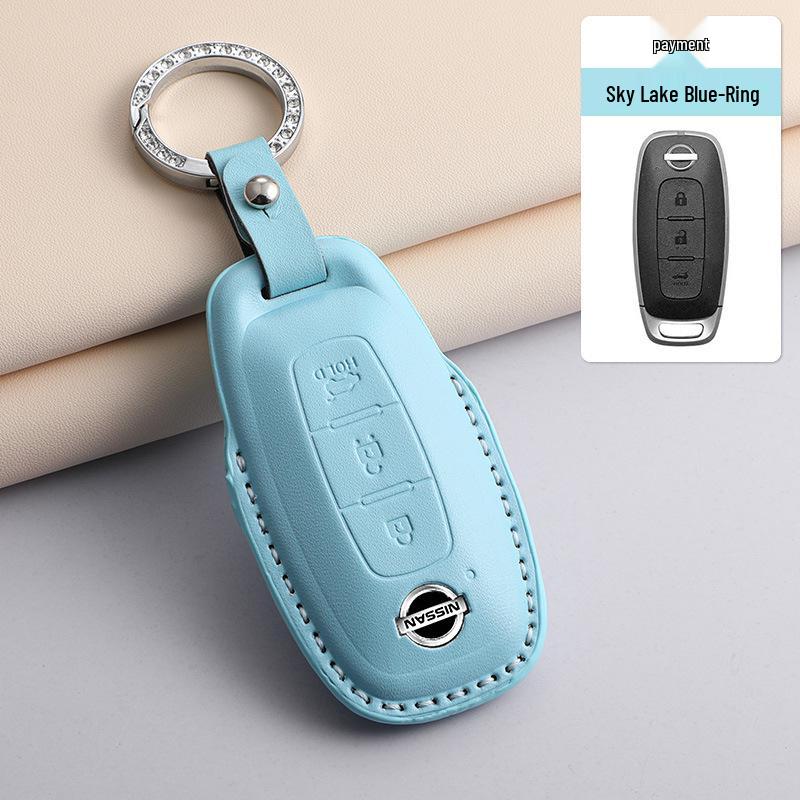 PU Key Case for 2023 Nissan Altima, 14th Gen Sylphy, Qashqai, X-Trail, Kicks, Murano, Tiida – Available in 3 Colors.