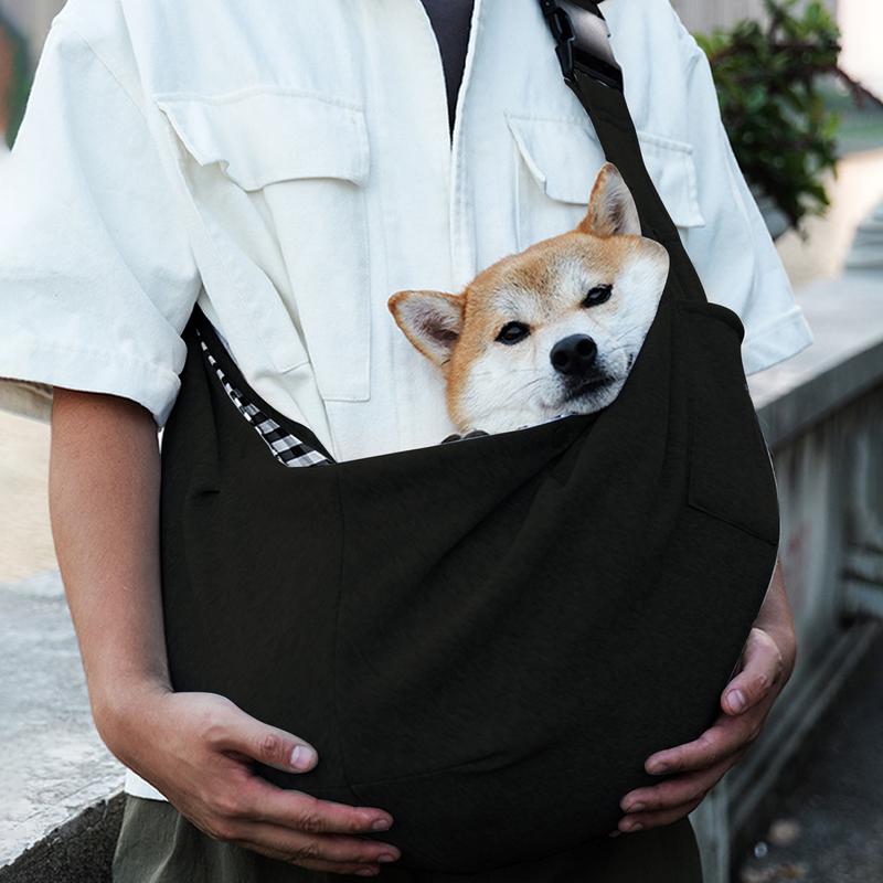 Dog Carrier Sling Front-Facing Hands-Free Pouch With Adjustable Strap For Carry Small Dogs And Cats Travel Safety Harness