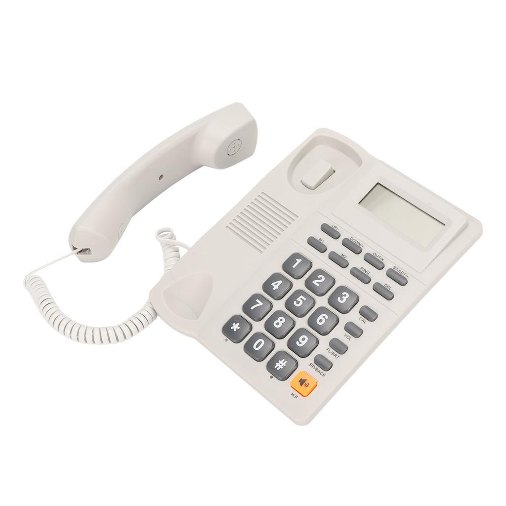 Corded Phone Noise Reduction Speed Dialing Caller ID Wired Landline Phone for Office