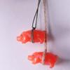 10pcs Temperature Reminder Roast Pig Ornament Color Changing Rearview Mirror Decoration  Girl