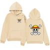 Mens Oversized Hoodie With Anime One Piece Print Casual Streetwear Loose Fit Cotton Sweatshirt Winter