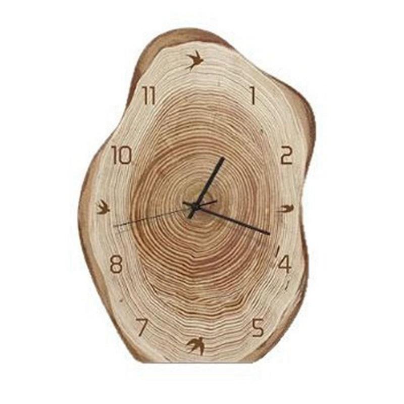 

Настольные часы в винтажном стиле из натурального дерева 18*25cm