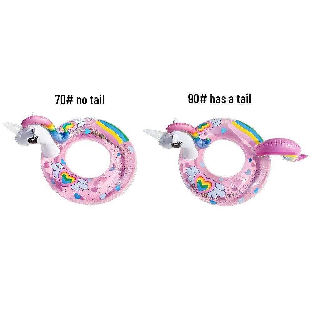 Xiaolü Thickened Mermaid Armpit Float: 110cm Adult Swim Ring with Fishtail Design