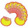 90 Pieces 7 x 5.5 Inch Sign Cards, Blank Star Sale Paper Signs Price Burst Signs Assorted Display Tags for Retail Store, Supermarket