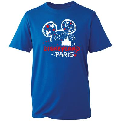 Disneyland Paris 2026 T-shirt Retro Favorite Cartoon Top Unisex Men's Gift Tee