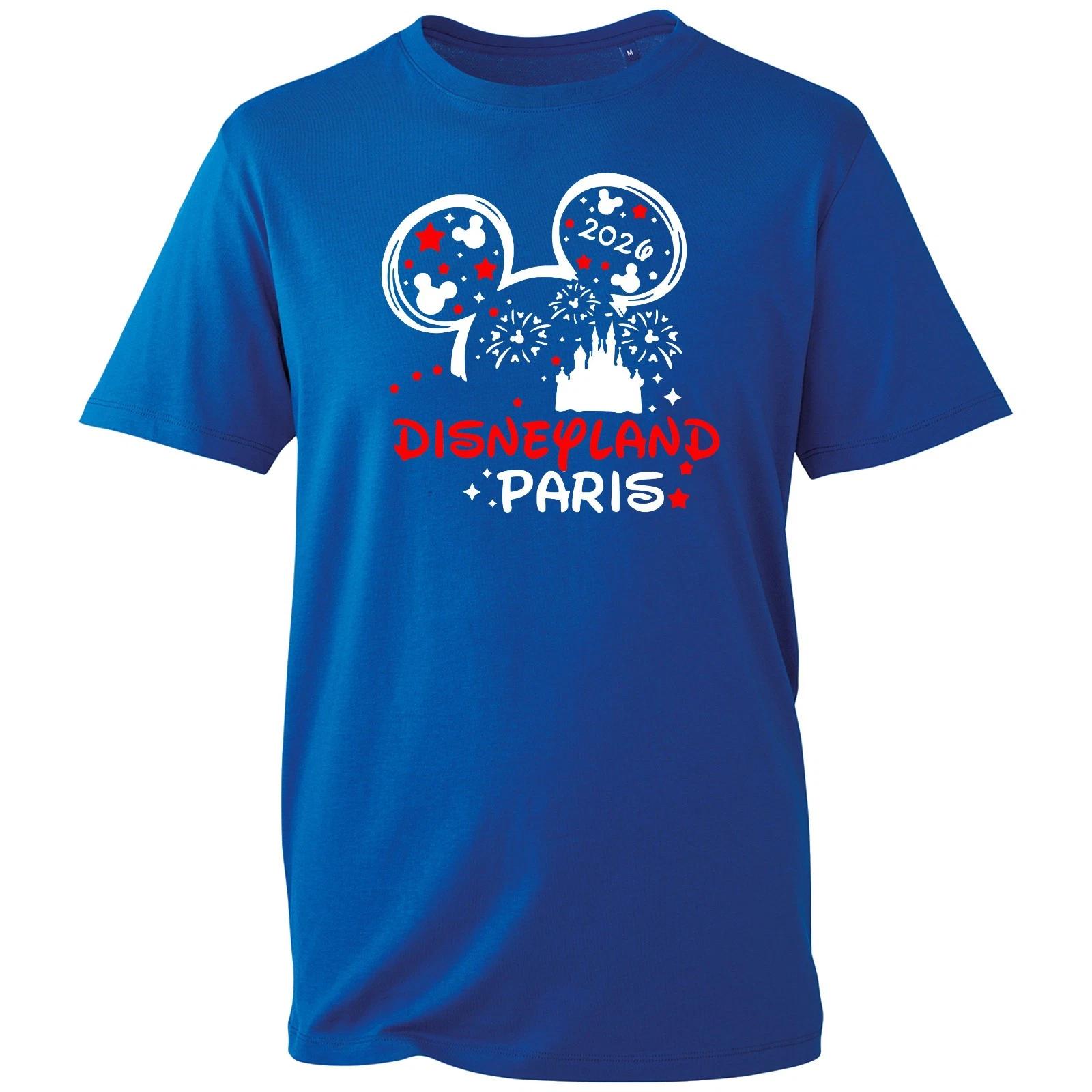 

Disneyland Paris 2026 T-shirt Retro Favorite Cartoon Top Unisex Men s Gift Tee L