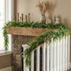 180CM Length Artificial Persian Fern Vines Plastic UV Resistant Faux Boston Fern Garland Lifelike Lush Leaves Greenery Garland