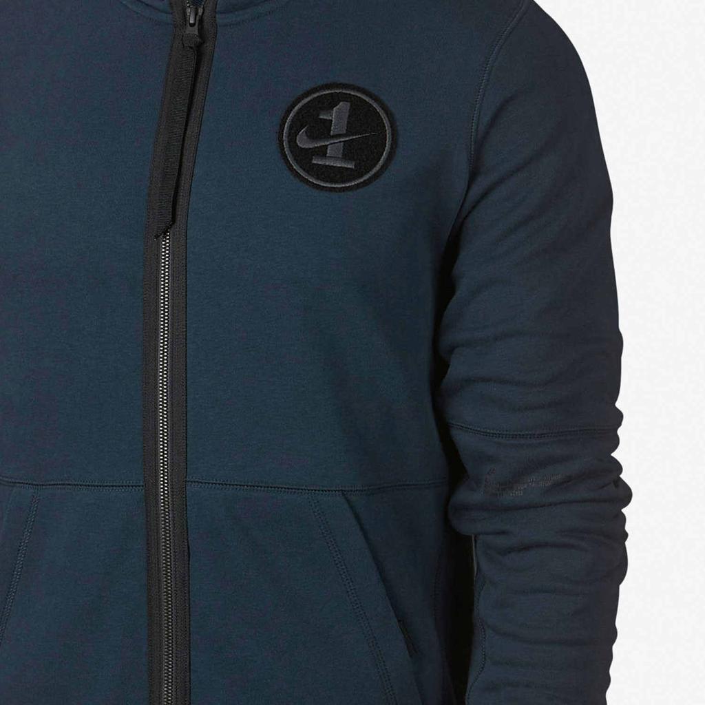 Nike Air Force 1 Hooded Jacket Men Outerwear Blue AJ0785-454