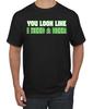 You Look Like I Need a Beer Irish Drinking St Patricks Day Men Graphic T- Shirt
