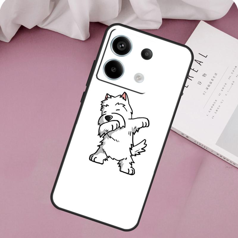 Cartoon Westie Dog Case For Xiaomi Redmi Note 12 11 9 10 13 Pro Plus 12S 11S 10S 9S Redmi 13C 9C 10C 12C Cover
