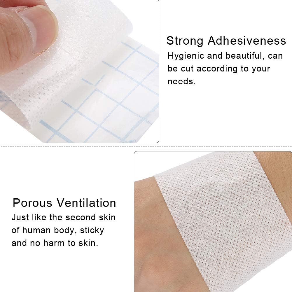 Tape, Breathable Medicals Tape Non Woven Adhesive Wound Dressing Medicals Fixation Bandage, Medicals Tape for Wound Care (15cm*10m)
