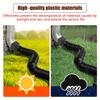 2 Sets Drainage Pipe Connector Durable Rain Drain Extender Garden Folding Telescopic Rainwater Yard