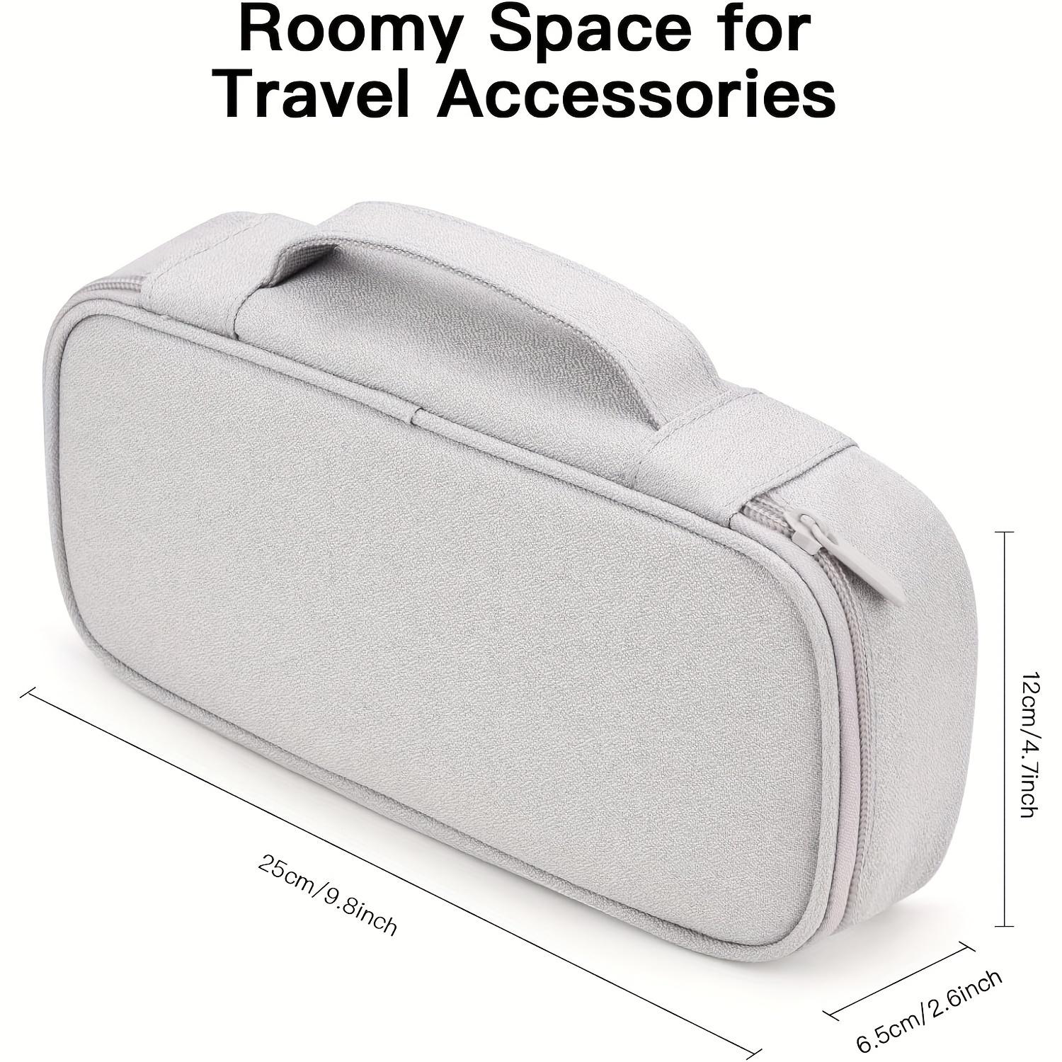 

Light Grey Tech Case, Cable Management Travel Organizer, Portable Carry-On for Chargers,Cords & Drives. Compact & Desk-Friendly. светло-серый